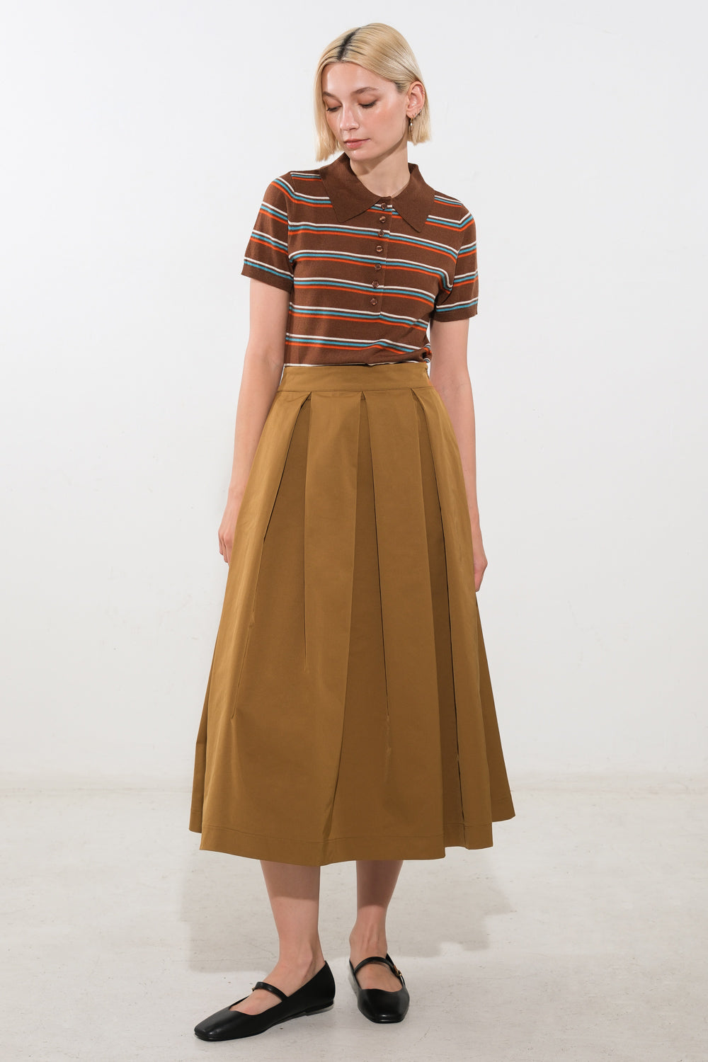 LOVE OF MINE WOVEN MIDI SKIRT Flying Tomato